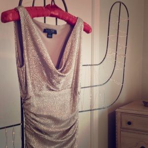Ralph Lauren Metallic Evening Gown